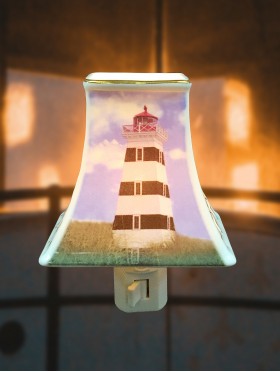 Porcelain PEI West Point Lighthouse Night Light with Gift Box